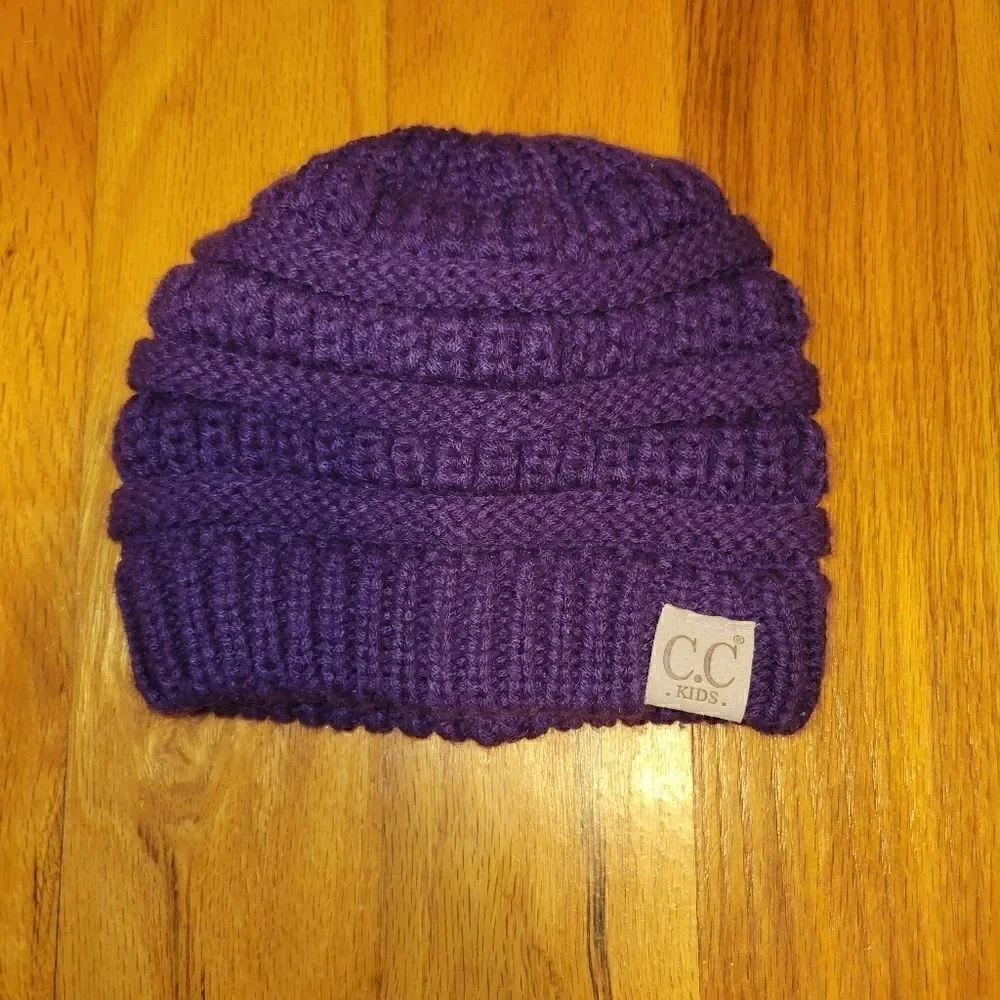 CC Boutique purple beanie